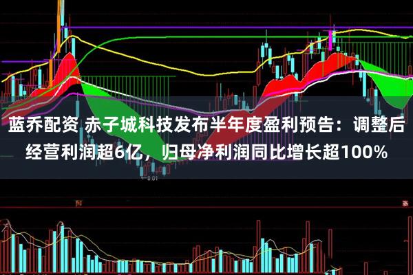 蓝乔配资 赤子城科技发布半年度盈利预告：调整后经营利润超6亿，归母净利润同比增长超100%