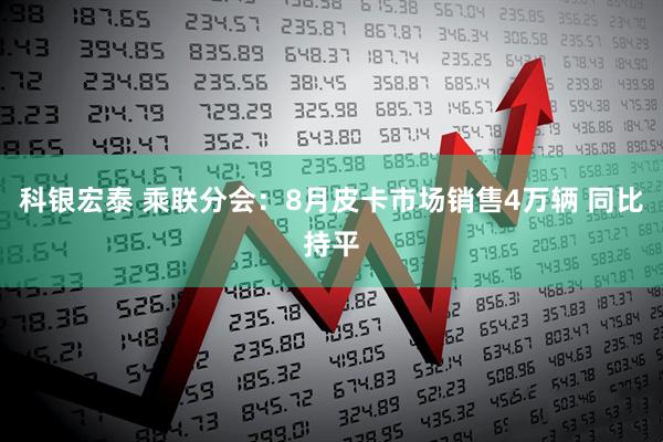 科银宏泰 乘联分会：8月皮卡市场销售4万辆 同比持平